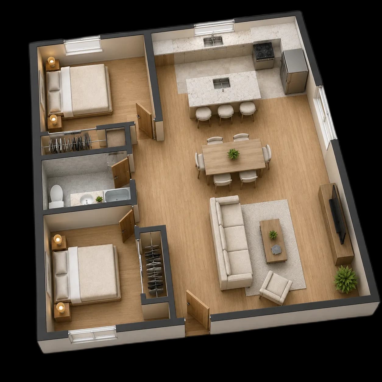 3D floor plan