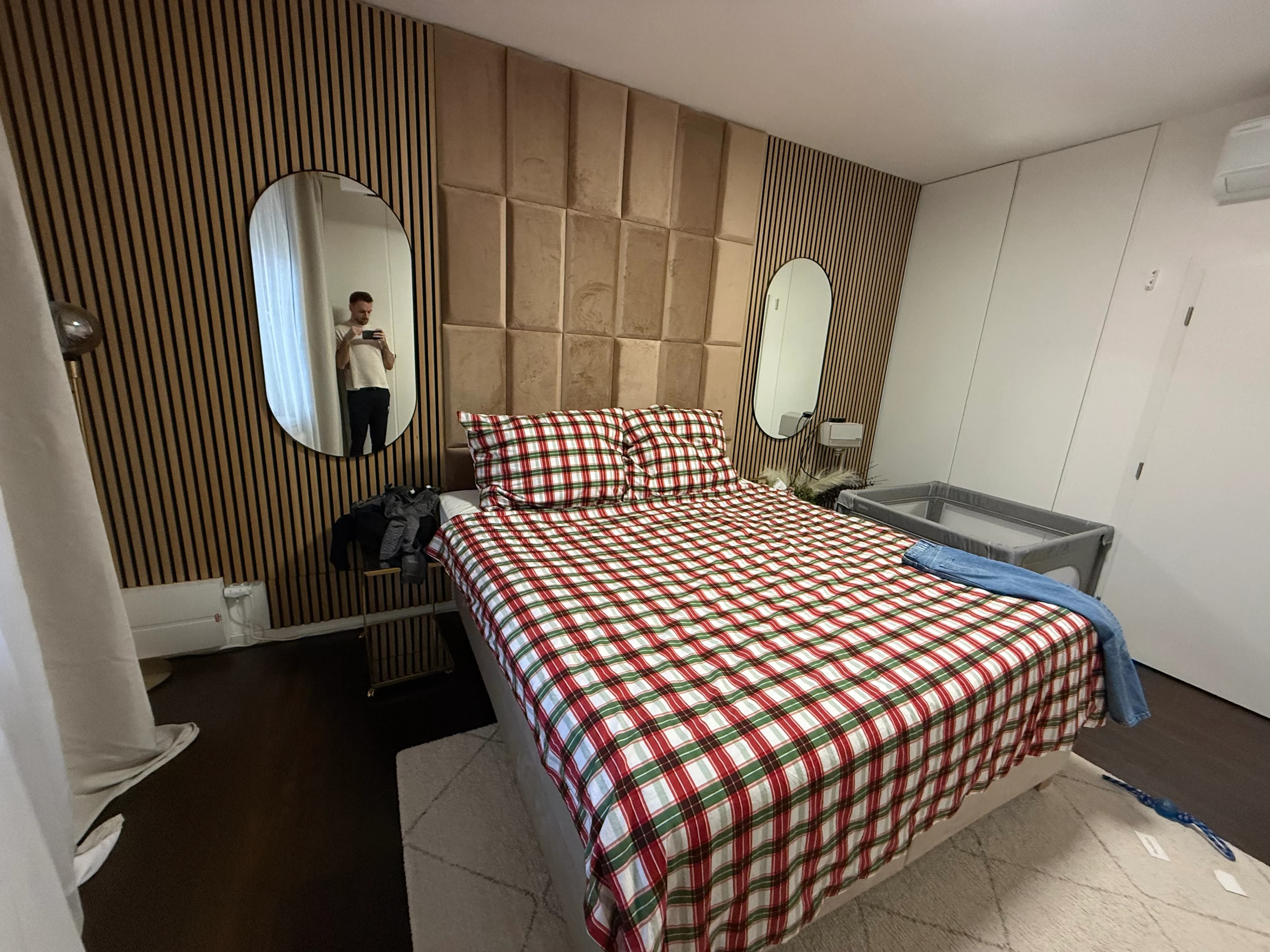 bedroom before real estate photo enhancement